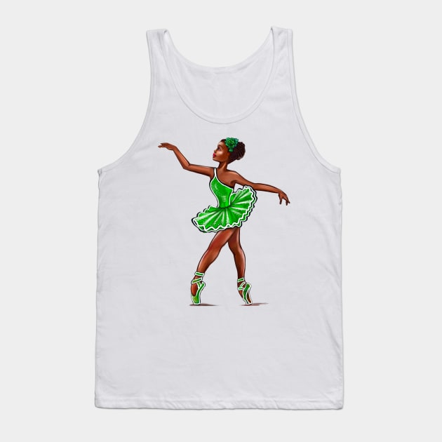 African American, Black ballerina girls with corn rows ballet dancing 7 ! black girl with Afro hair and dark brown skin wearing a aqua blue tutu. Love Ballet Tank Top by Artonmytee